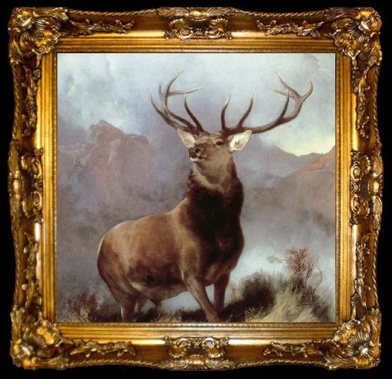 framed  Sir Edwin Landseer monarch of the glen, ta009-2